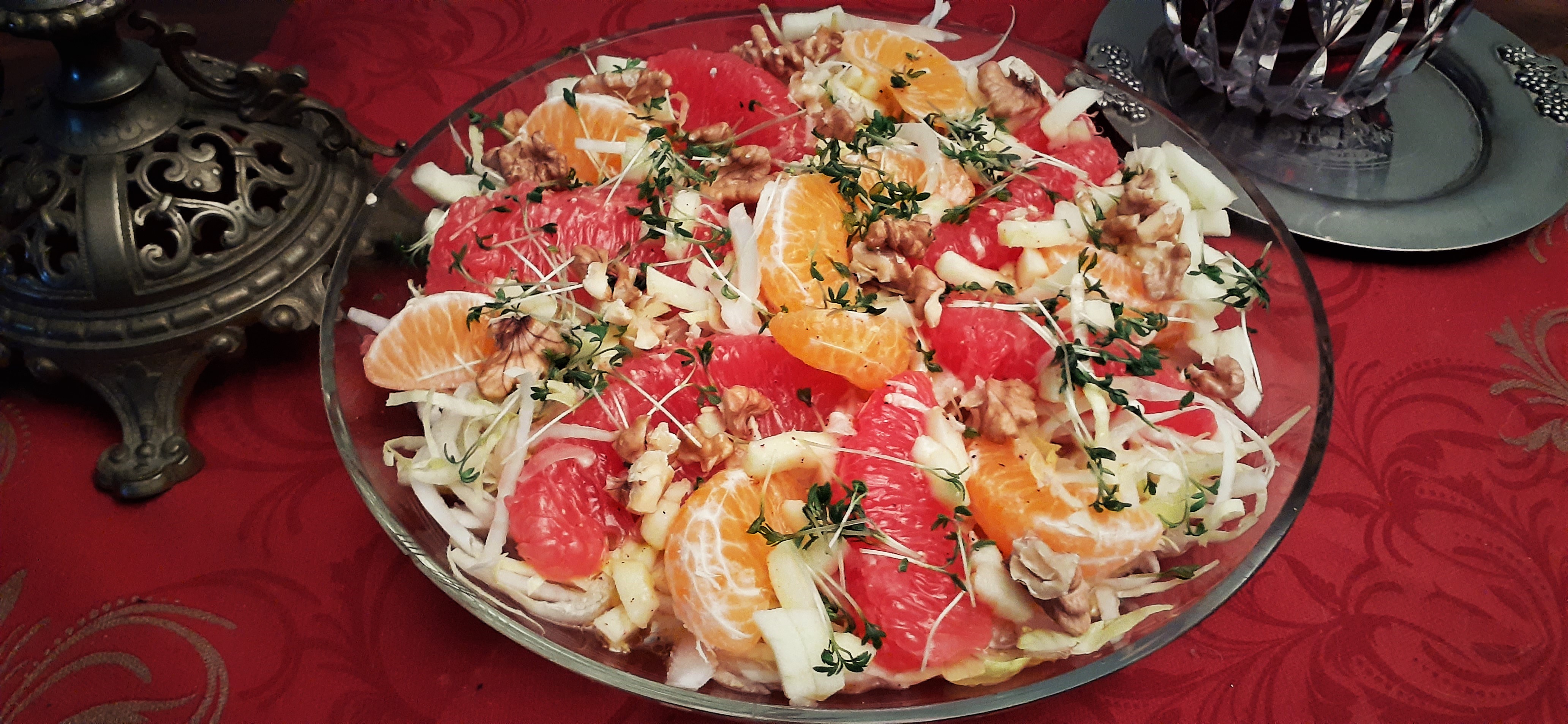 Chicorée-Salat mit Grapefruit und Kresse - Winter-Frühjahr